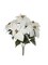 20" White Velvet Poinsettia Bush - 5 Lifelike Silk Blooms, Elegant Holiday Décor, Home & Event Use - Perfect for Christmas & Winter Displays - 2024 Christmas Collection, Floral Home by Artificial Flowers